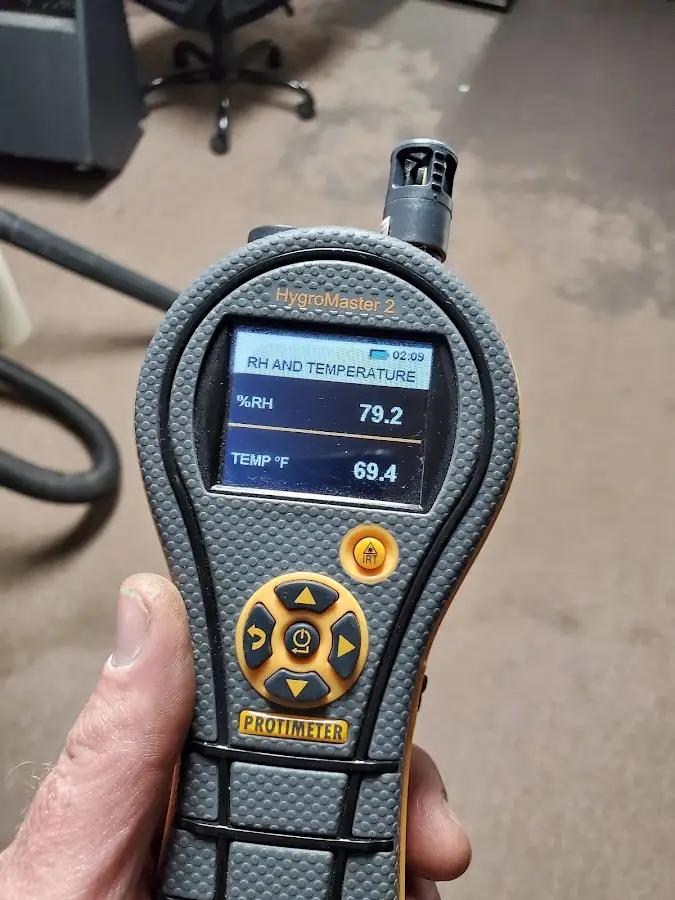 Moisture meter humidity assessment for Fire & Smoke Damage Restoration in Schoolcraft